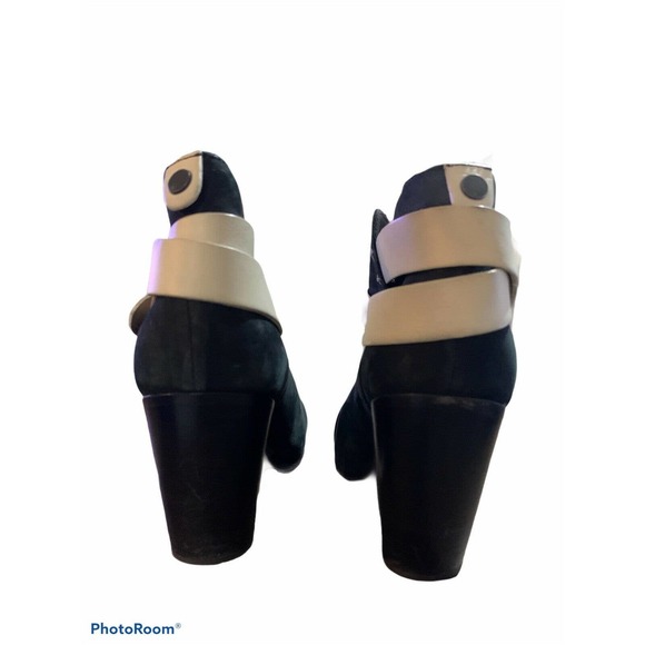 Rag & bone‎ harrow booties black white suade 36 (5) - Picture 4 of 7